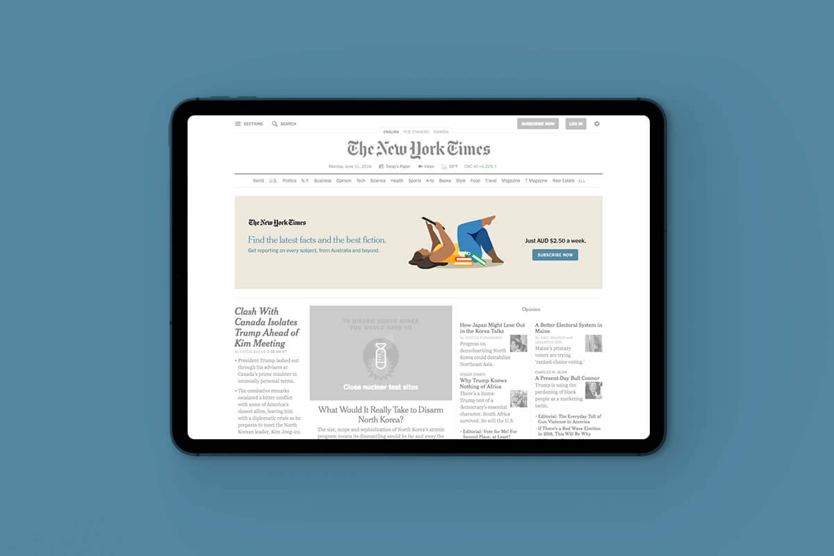 Australia Acquisition Campaign for the New York Times