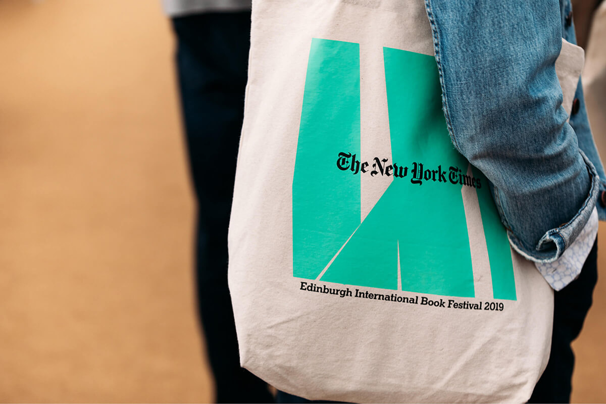 The New York Times brand presence at the Edinburgh Book Festival 2019